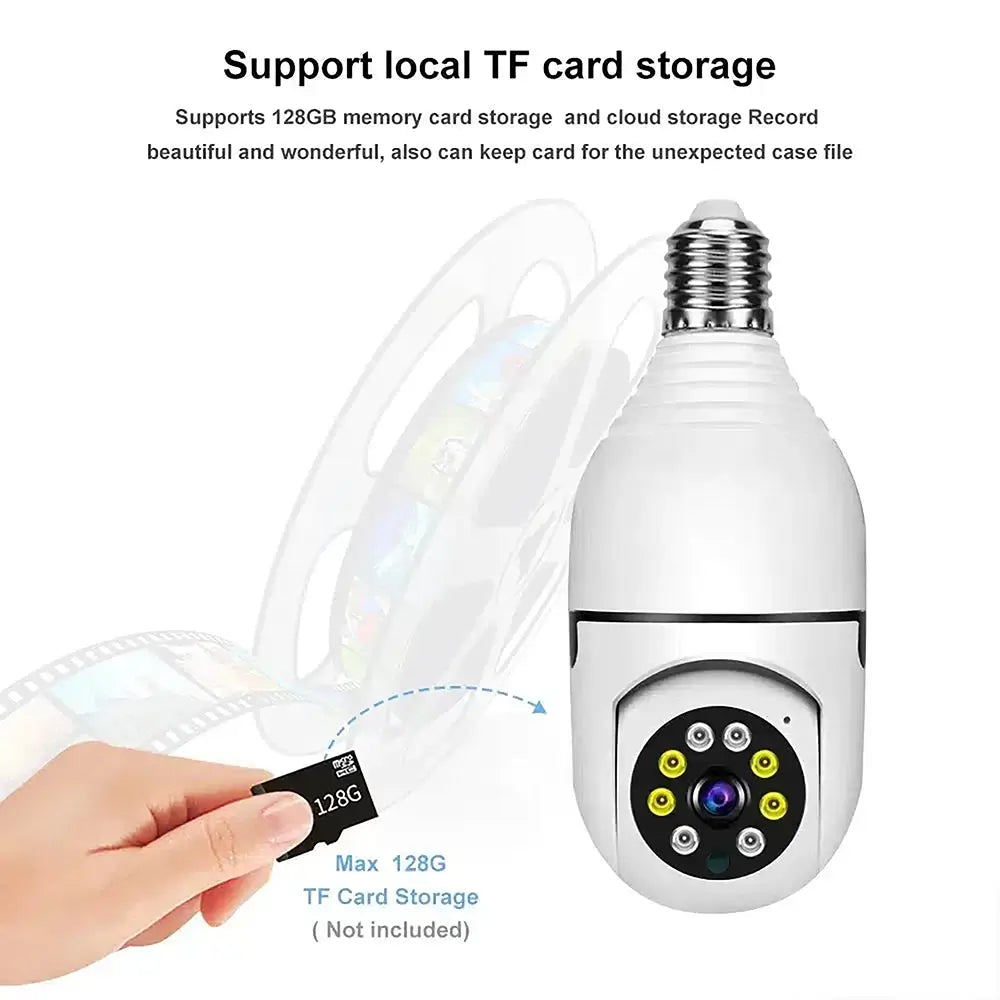 360° Rotating Security Cam with Color Night Vision, Two-Way Audio & Smart Motion Detection